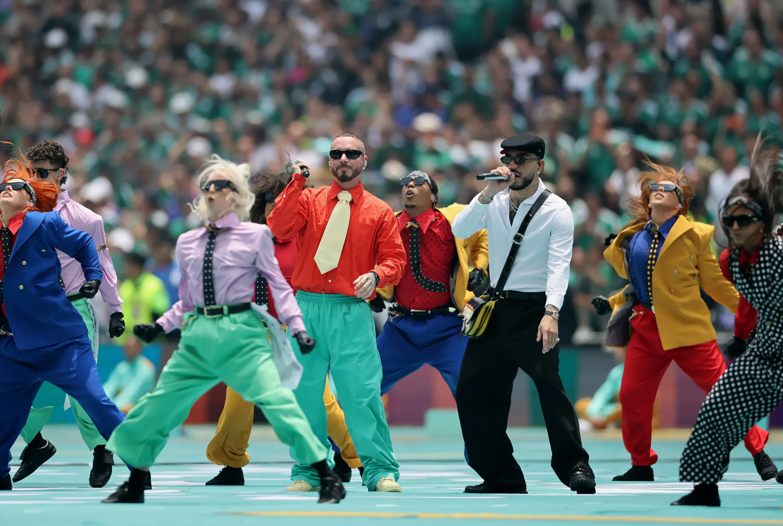 Ryan Castro performs at the 2026 FIFA World Cup Opening Ceremony in Mexico City alongside J Balvin